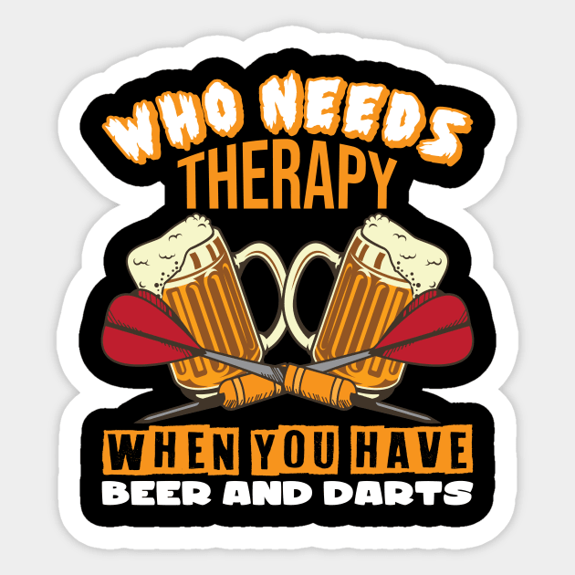 Beer and Darts Sticker by maxcode